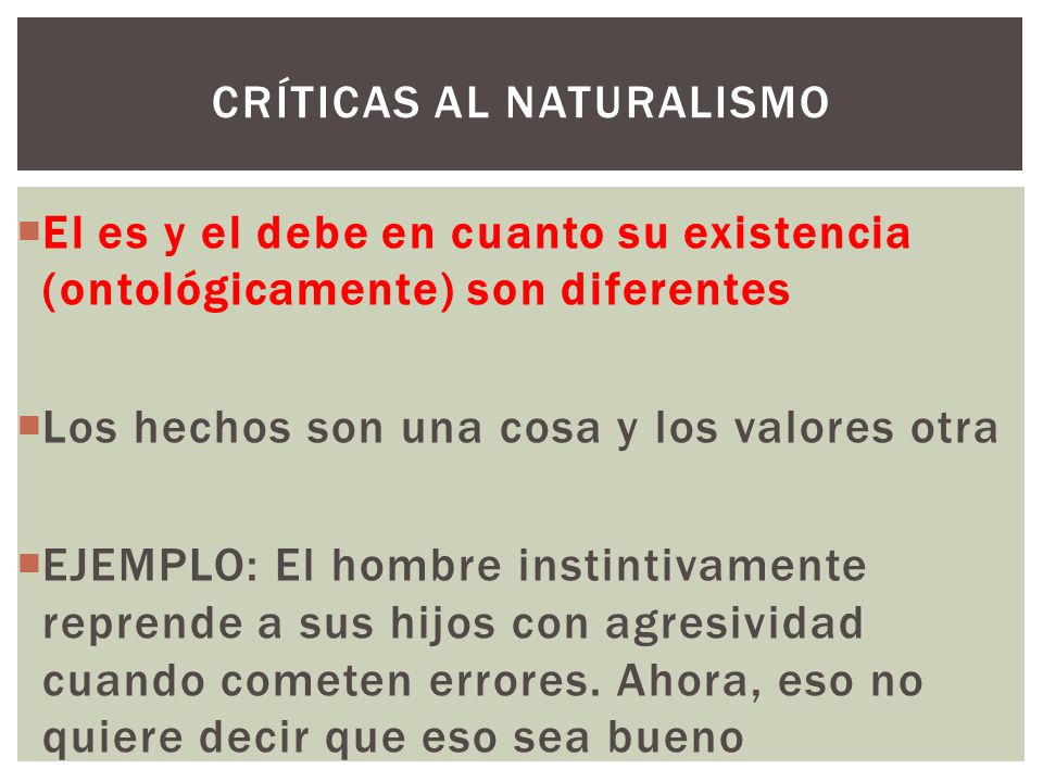 Naturalismo etica online